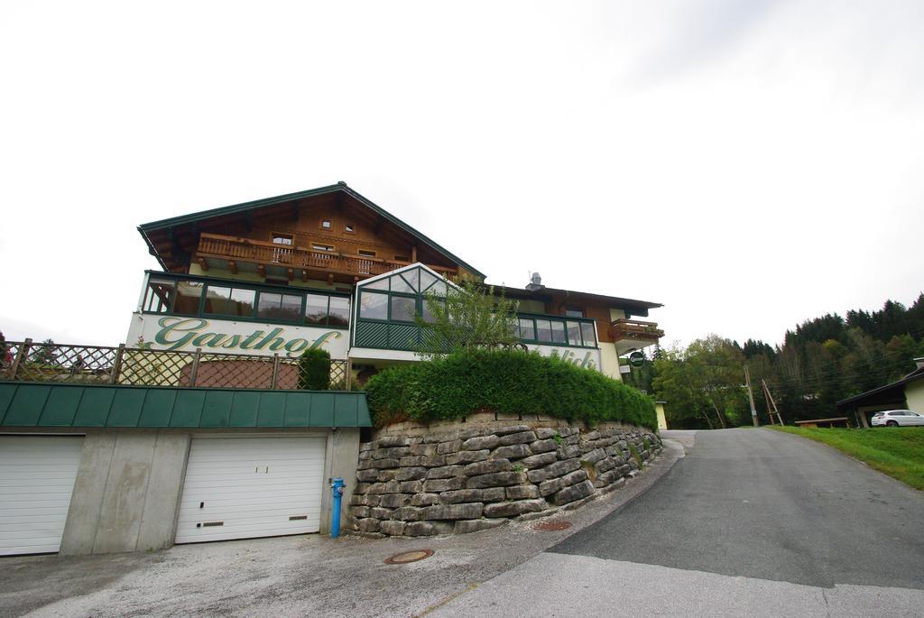 Gasthof Schönblick Hotell Rußbach am Paß Gschütt Exteriör bild